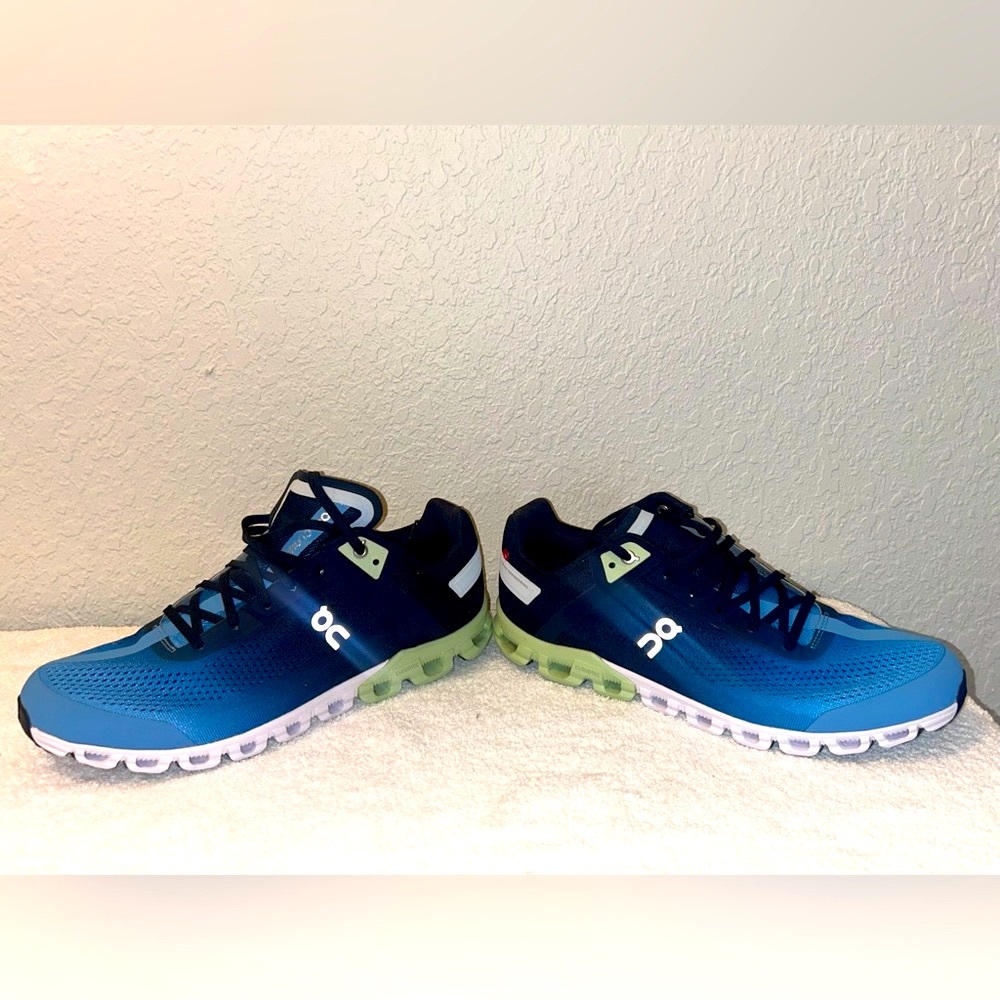 On Running Navy and White Sneakers
